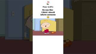 stewie dies choking 💀💀🤣🤣 #petergriffin #funnymoments  #familyguy #comady  #stewiegriffin #sh