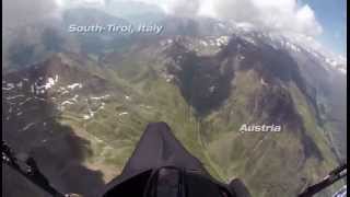 190 km flight from Austria to Italy and back