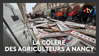 Les agriculteurs en colère : la mobilisation à Nancy