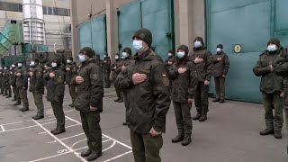 29.03.2021. ХАЕС. Вітання службовців в\\ч 3043 з Днем Нацгвардії.