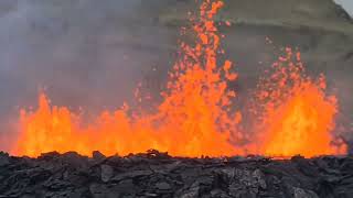 New Volcanic Eruption in Iceland. Daytime report on August 5, 2022.