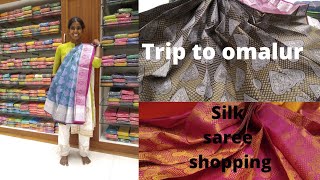 silk saree shopping 😍😍||trip to omalur🤩🤩||a day in my life diml🥳🥳🥳