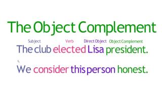 Lesson 09 The Object Complement - SimpleStep Learning