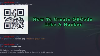 Generate Custom QR Codes with qrencode command on Kali Linux