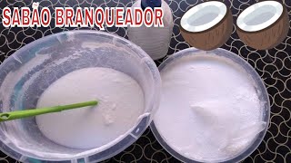 Sabão Branqueador de Agua Oxigenada e Bicarbonato - Removedor de Manchas