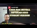 Cara Nak Install AutoCAD 2023 Student Version | How to Install AutoCAD 2023 Student Version