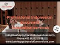 Professional indonesian document translation services | Bee Happy Translation Services