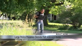 Large Police Presence Outside Fort Atkinson Home