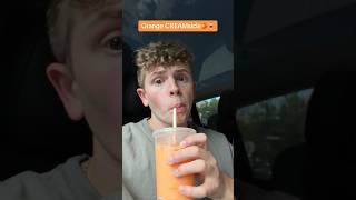 Drinking McDonald’s new orange creamsicle drink!