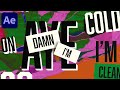 Lyrics Kinetic Typography Animation in After Effects - After Effects Tutorial | Motion Graphics Text