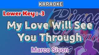 My Love Will See You Through by Marco Sison (Karaoke : Lower Version : -3)