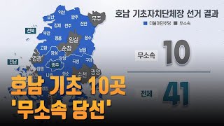 호남 기초 10곳 '무소속 당선'…일당 독주에 싸늘해진 민심