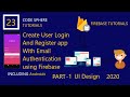 Email authentication firebase android  PART-1 || Create User Registration  and Login