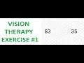 VISION THERAPY EXERCISE | How to improve your eyesight [Training #1]