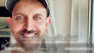 Umang Agarwal Wins Video Message From Hrithik Roshan || True Fan Official || Hrithik Roshan Fan ||