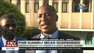 Kiambu MCAs suspended after fight in county assembly