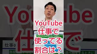 【企業YouTube】 年収別で仕事中に、使ってる割合は？ #shorts