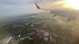 Flight Landing at Calicut Karipur Airport. Air India Express IX-348 Abu Dhabi - Kozhikode.