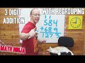 3 Digit Addition with Regrouping for 1st 2nd and 3rd Grade Math Lesson