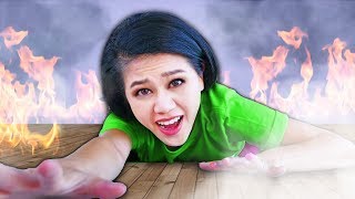 I'm TRAPPED in a HACKERS HOUSE for 24 Hours! PZ9 Escape Room is a Hello Neighbor Game Challenge!