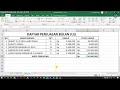 MENGHUBUNGKAN DATA MS EXCEL KE TABEL MS WORD