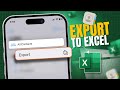 How to Export iPhone Contacts to Excel | Export iPhone Contacts as Excel File