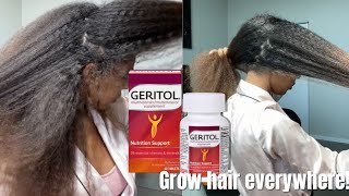 How I grew my Hair with Geritol! Rapid results for fast hair growth!