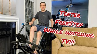 Teeter FreeStep While Watching TV And Sales Calls