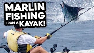 16 Year Old Fights 250lb Marlin on a KAYAK 100 miles offshore!! | Costa Rica Fishing