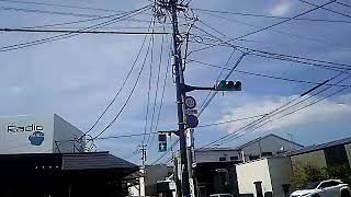 福岡県筑後市六所宮前交差点に残るメロディー信号機(通りゃんせ)