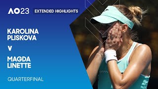 Karolina Pliskova v Magda Linette Extended Highlights | Australian Open 2023 Quarterfinal