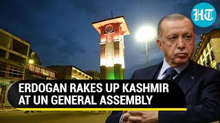 Erdogan talks Kashmir at UN General Assembly days after meeting PM Modi in Samarkand