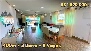 #345 SOBRADO COM 3 DORMITÓRIOS, PISCINA E ÁREA GOURMET - PRAIA GRANDE, BOQUEIRÃO