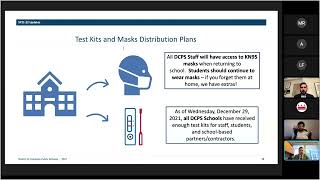 DCPS '2022 Safe Return to School' TeleTownHall, 12/30/21