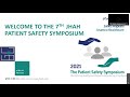 day 1 jhah virtual patient safety symposium