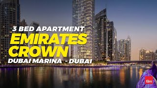 Stunning 3 Bed Apartment in Emirates Crown, Dubai Marina - Dubai