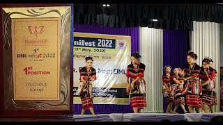 1st Position in Dance Competition, Folk-Kabui Dance (1st DMUnifest 2022)