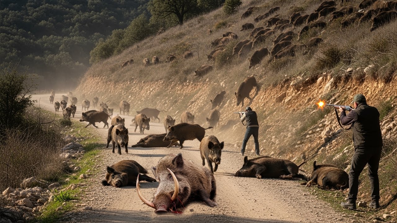 Epic Wild Hogs Hunting Footage Texas Farmers Deal With Millions Of