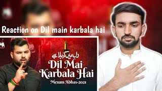 reaction on dil main karbala hai| Meesum Abbas nohay 2021
