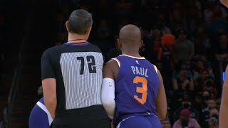 Chris Paul purposely bumps into the ref & gets ejected 🤭