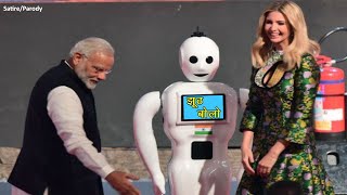 Robot talks to Modiji ft. Jhooth bolo