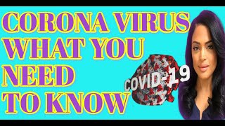 Corona Virus- What you need to know!  Symptoms, Causes & Prevention Techniques! REVISED