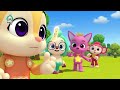 t rex in wonderville 🦖｜sing along with hogi｜t rex has big feet. run run run away ｜hogi pinkfong