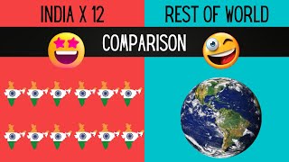 12 India vs rest of World | India vs Rest Of World Comparison | Country Comparison 2022