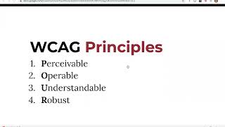 WCAG Basics Overview