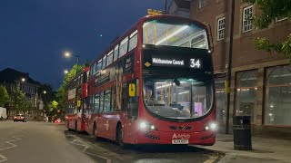 FRV. Arriva London Route 34. Walthamstow Central - Barnet Church. Wright Gemini 3 HV180 (BJ14 KSY)