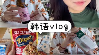 【韩语vlog/中韩字幕】韩国日常 203和我过一天/韩国日常/韩语/中韩字幕/双语字幕/韩语vlog