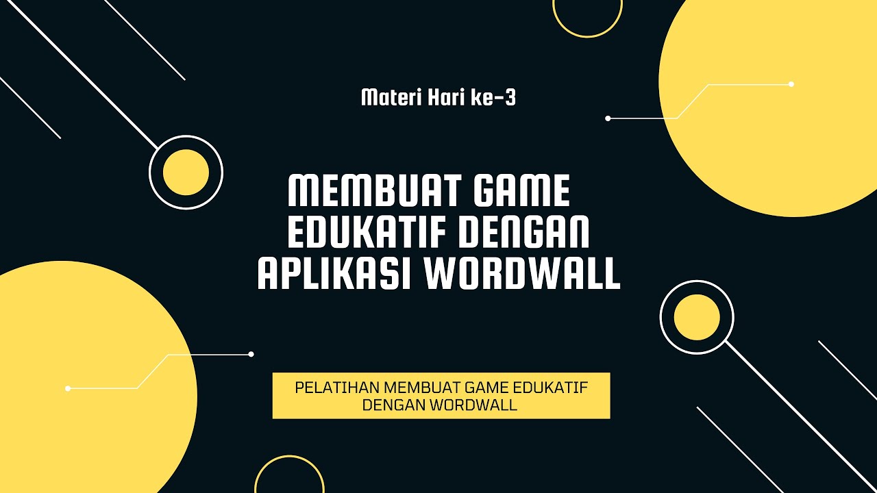 Materi#3 - Membuat Game Edukatif Dengan Wordwall - YouTube