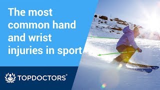 What are the most common hand and wrist injuries in sport?