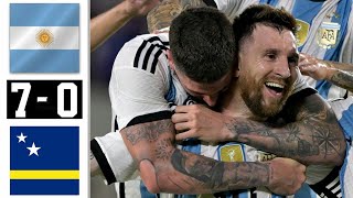 Argentina vs Curacao 7-0 All Goals & Highlights 2023 HD